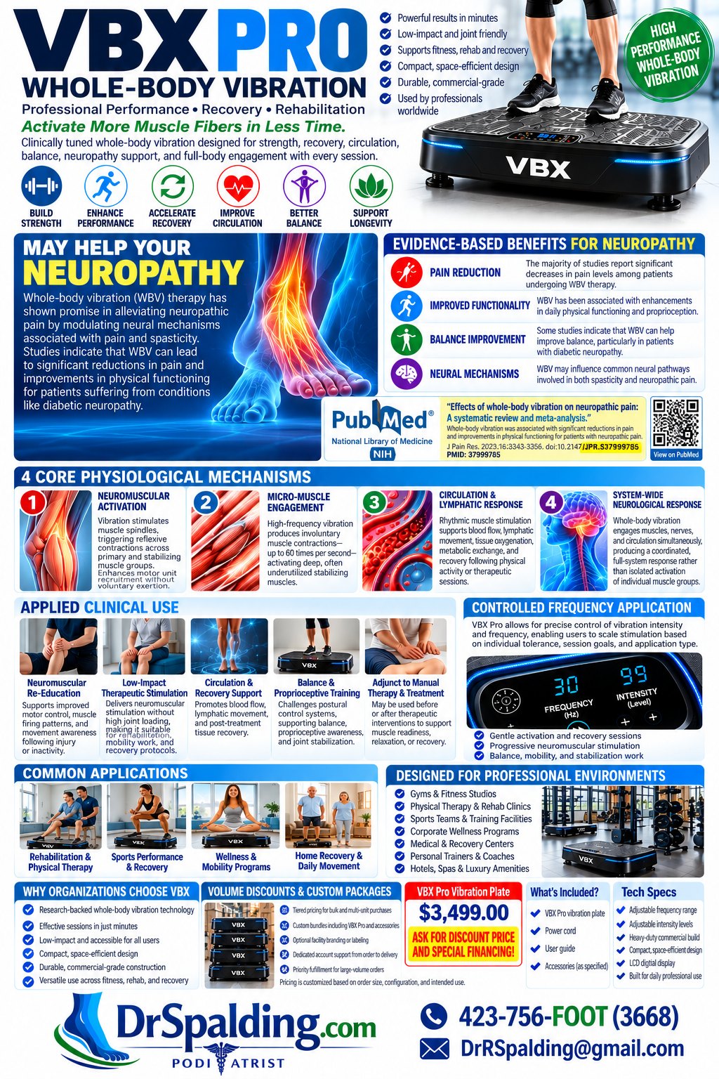 VBX Pro Whole-Body Vibration Plate